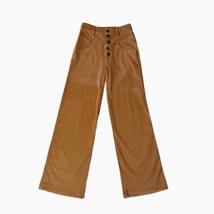 (NEW) Fitted Flare Brown Pants